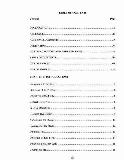 Dissertation abbreviations list