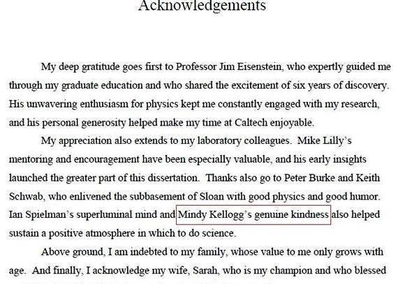 How to write dissertation acknowledgements