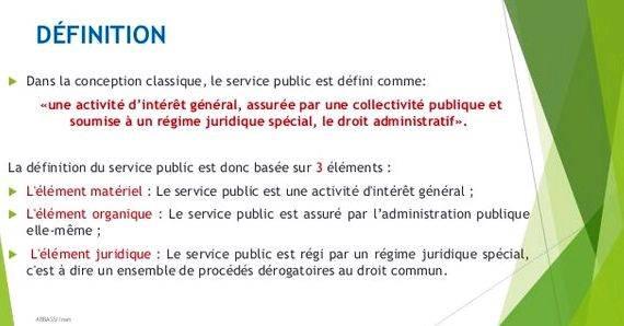 Dissertation droit administratif service public