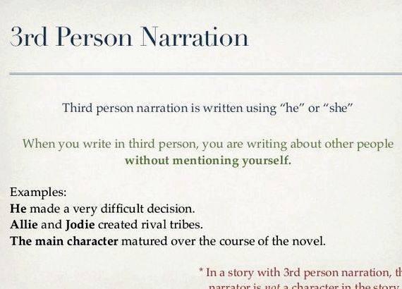 how to write a story about yourself in third person
