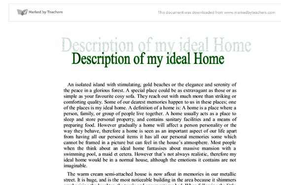 Essays about homes