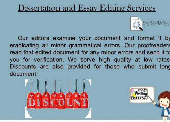 Academic research and dissertation writing and editing rather, our