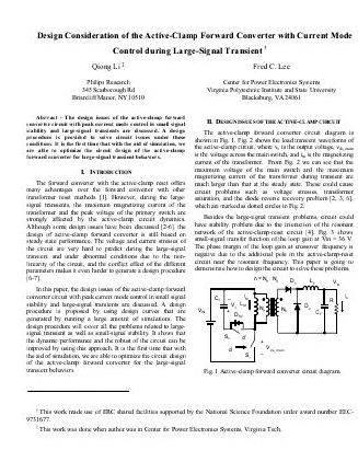 Active clamp forward converter thesis proposal the best money saving