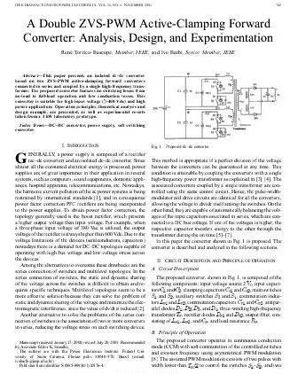 Active clamp forward converter thesis writing Emphasis from the scientific studies