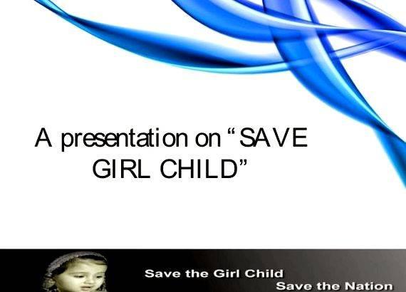 Article writing on save girl child poster got reassurance