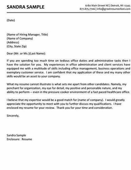 Assistance writing a cover letter positive statement or