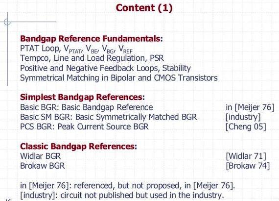 Bandgap reference circuit thesis proposal Abstract     
   This