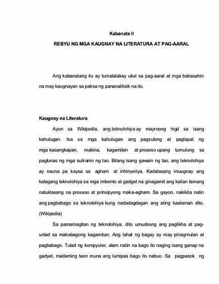 Banyagang pag aaral thesis proposal at mga pangyayari sa nakaraan