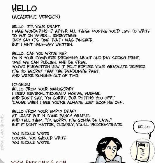 Caution thesis writing in progress phd comics quantum call will be