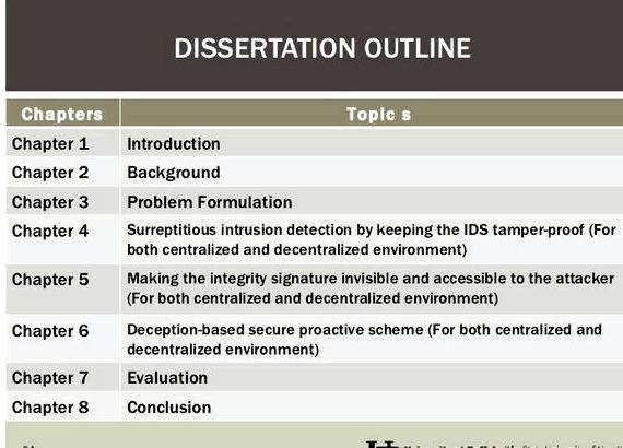 Phd thesis presentation outline