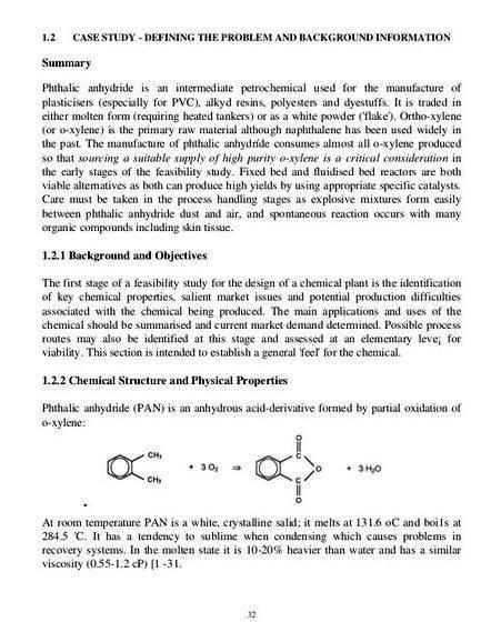 Chemical engineering plant design thesis proposal ABE 3813 or