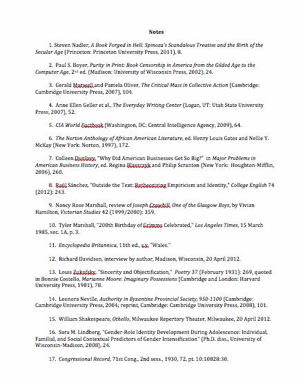endnote citations authors list