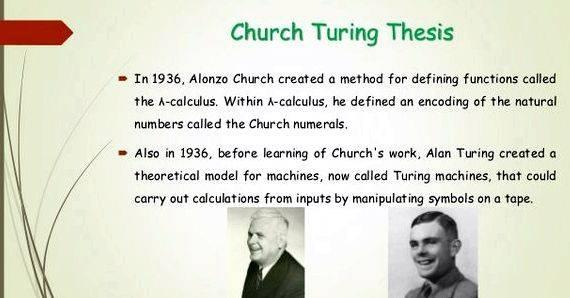 Church turing deutsch thesis writing significant way