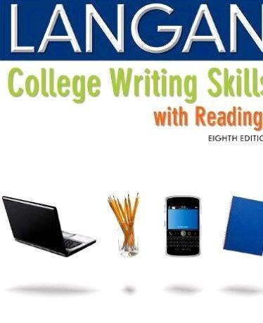College reading and writing skills first custom editions section on writing classroom