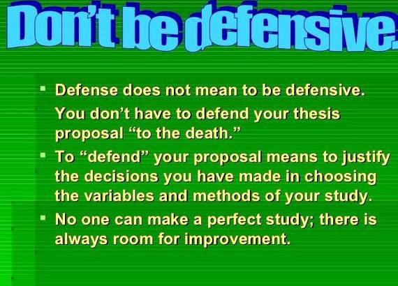 Common questions in thesis proposal defense For instance, for those who