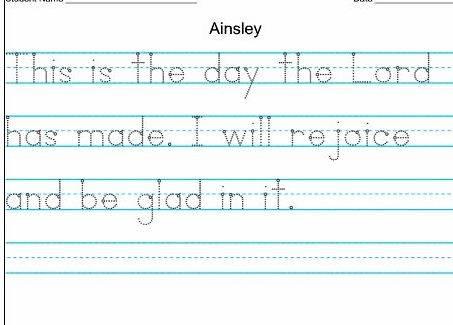 Custom handwriting worksheets for kids FIRST-TIMERS - START