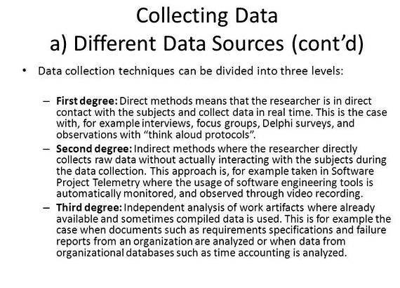 Data gathering methods thesis writing research method
