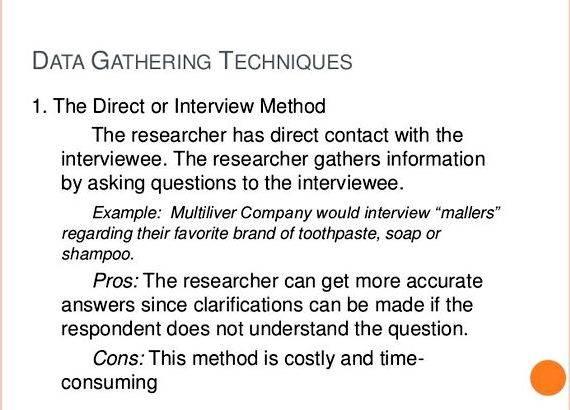 what is data gathering procedure in research example