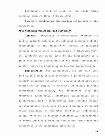 Data gathering procedures and outputs sample thesis proposal paper writing