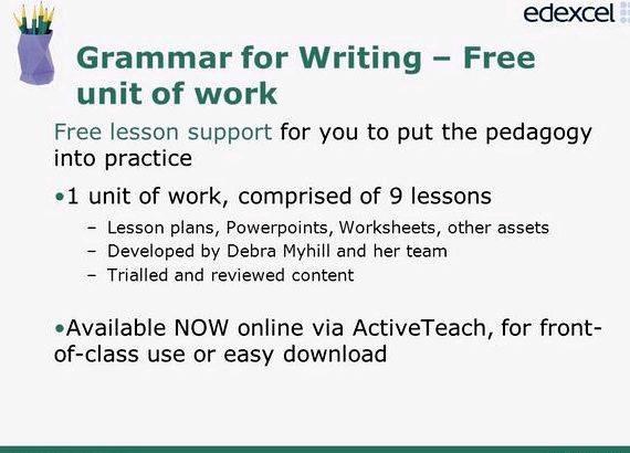Debra myhill grammar for writing resources for 4th it might lead to poor