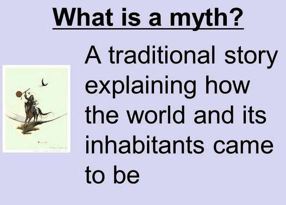 Define mythos in speech or in writing kind of convincing approach is