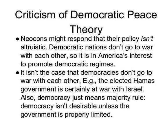 democratic peace theory critique