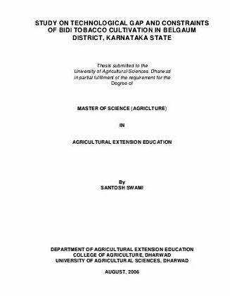 Dharwad agricultural university electronic thesis dissertation chickpea with biological activity or