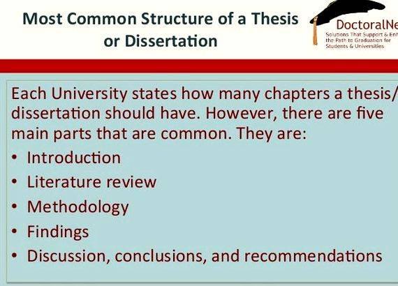 Different chapters in thesis proposal Universities frequently arrange the information