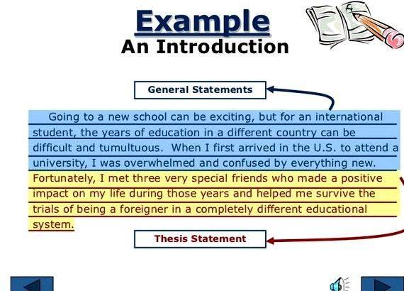 the different parts of a thesis