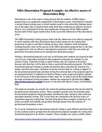 Phd research proposal in finance