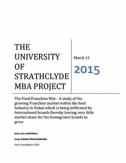 Dissertation title page strathclyde university Explanation from the methodology for