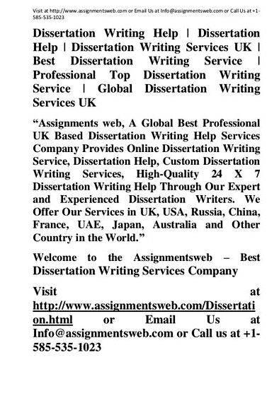 Dissertation writing services australia