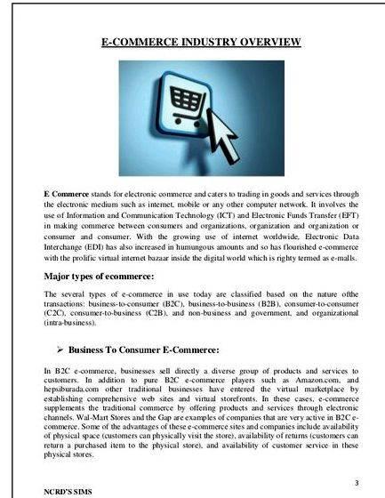 Dissertation for e commerce