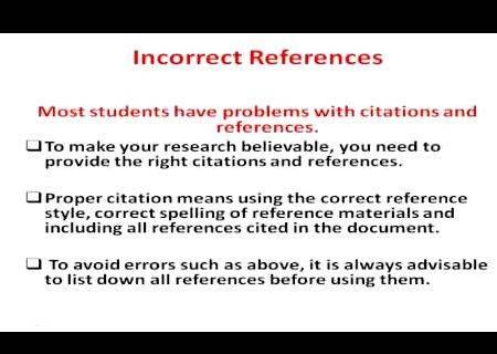 Errors to avoid when writing a thesis Contraction        Where