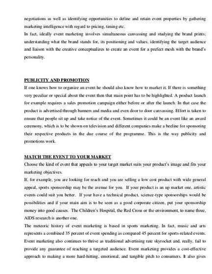 event management dissertation pdf