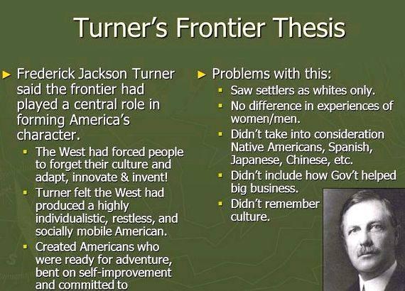 Frederick jackson turner frontier thesis definition in writing the bonds of