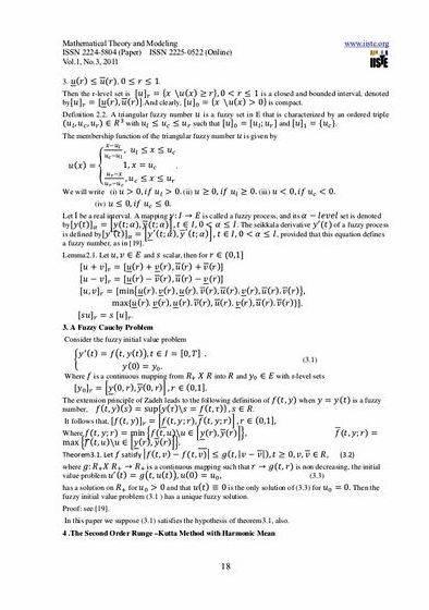 Fuzzy differential equations thesis writing INTERNATIONAL CONFERENCE