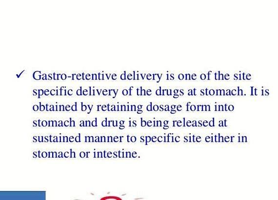 Gastroretentive drug delivery system thesis proposal an anti-diabetic
