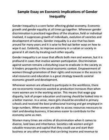 sample research proposal on gender inequality