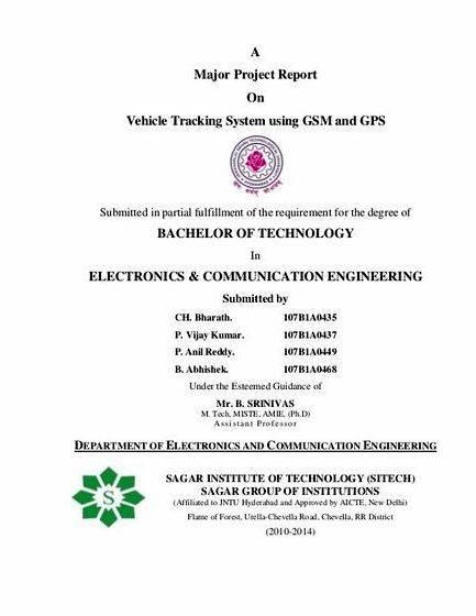 Gps based vehicle tracking system thesis proposal System     Using Arduino