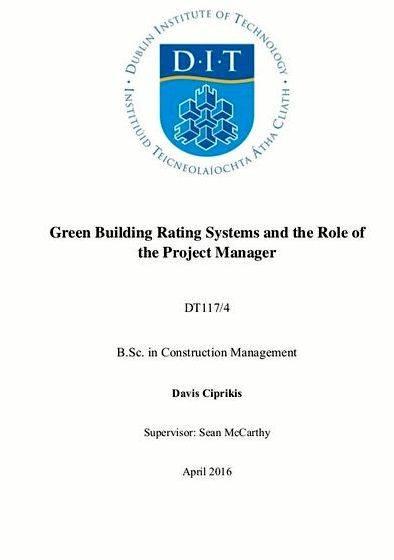 Green building construction thesis proposal summer time                                                                              
   -Renewable