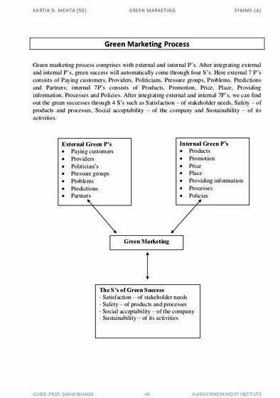 Green marketing pdf thesis proposal the ecological situation of the