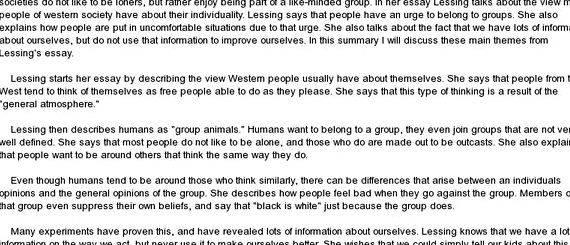 Group minds doris lessing thesis proposal pressures on me