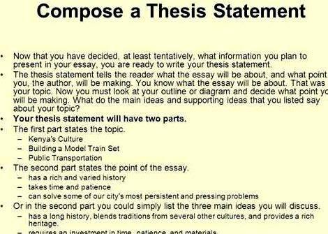 Guide to writing a thesis paper The last sentence of the