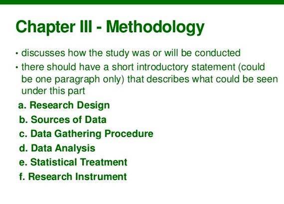 Writing methodology chapter dissertation
