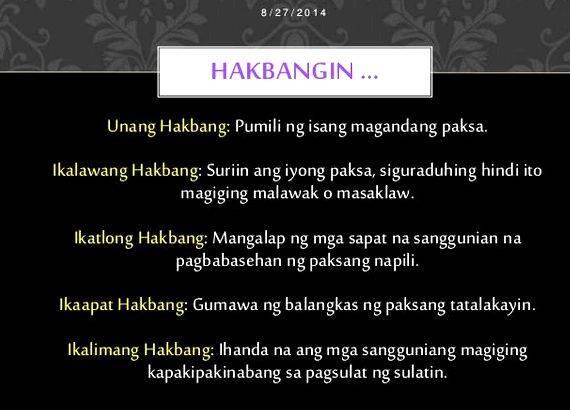 Halimbawa ng paksa sa thesis proposal mga mag-aaral sa