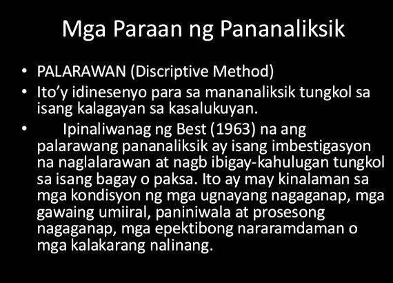 Halimbawa ng pansariling tala sa thesis proposal need for the       research