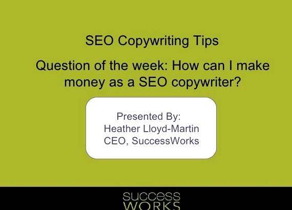 Heather lloyd martin seo copywriting services engines and publishers