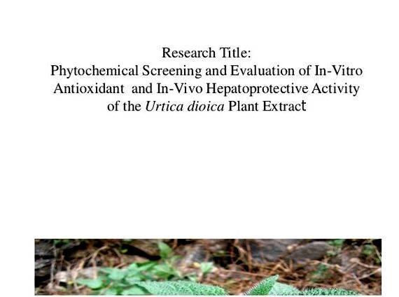 Hepatoprotective activity of medicinal plants thesis proposal writers for hire to take