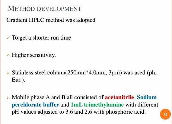 Hplc method development and validation thesis proposal There is nothing wrong in